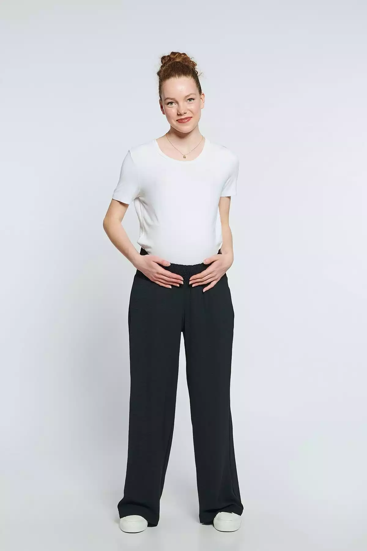 شلوار بارداری مشکی کلاغ سیاه برند Lyn Mama کد 1753850467