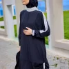 مایو اسلامی پوشیده کامل مخفی زیپدار مشکی برند Marina کد 1753525929