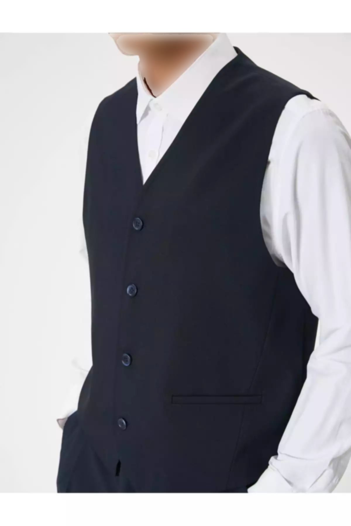 جلیقه دکمهدار پارچه طرحدار جیبدار بدون آستین برند Koton کد 1753305727