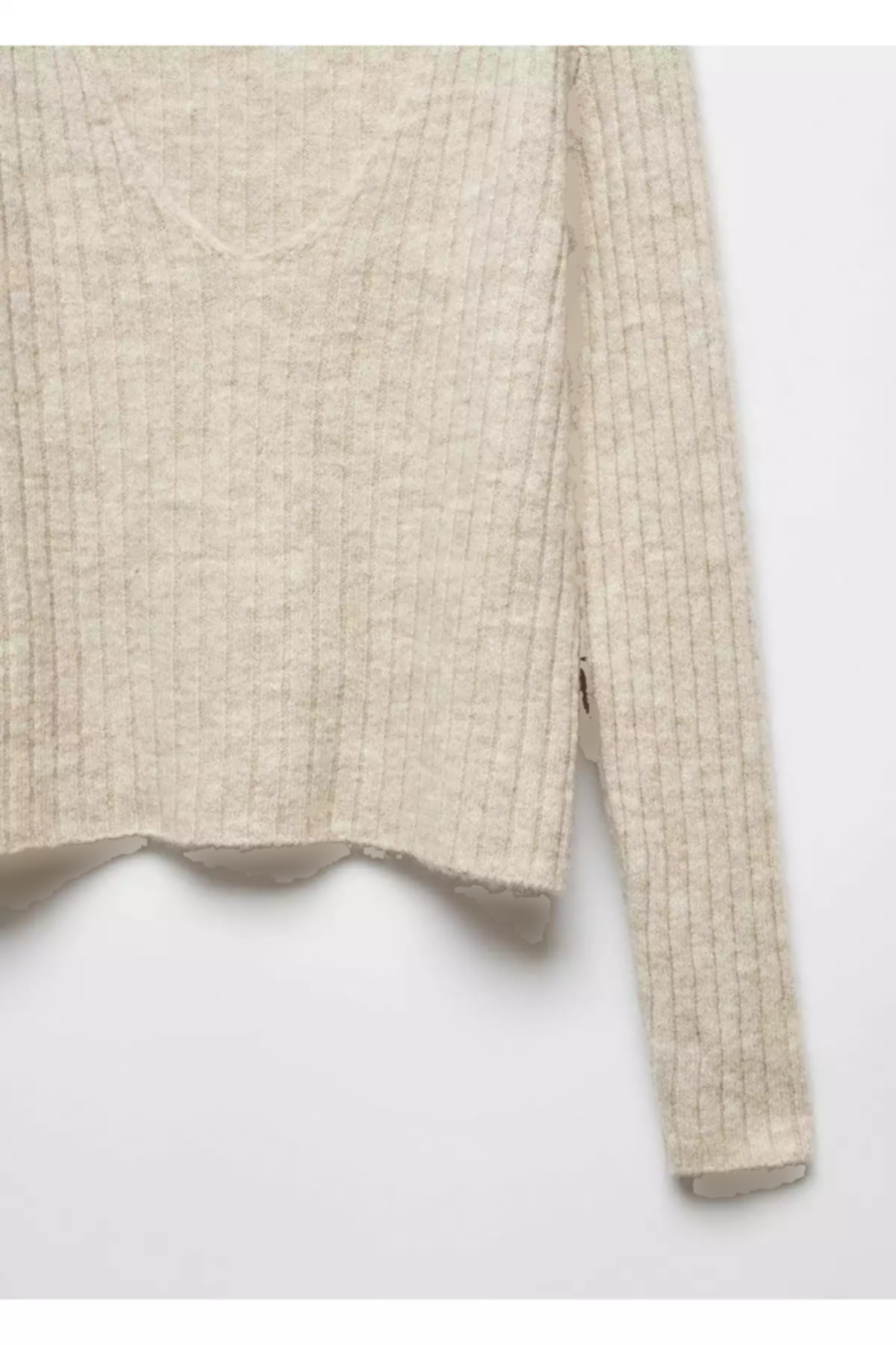 پلیور بافتنی لاستیک یقه هفت برند MANGO کد 1753003867