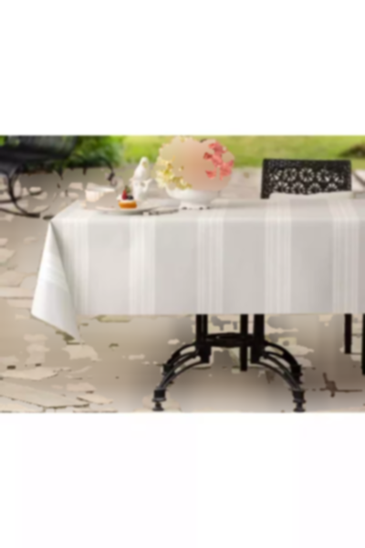 سفید طوسی / رومیزی 140x140cm برند Madame Coco کد 1753069267