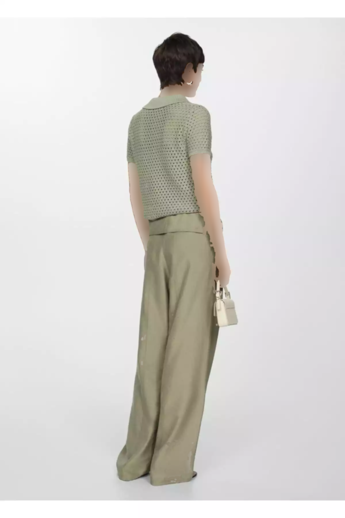 بافتنی سوراخدار تیشرت برند MANGO کد 1753003932