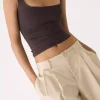 یقه مربع تیشرت بنددار برند Stradivarius کد 1753351881