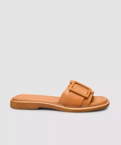 دمپایی 100100% اصل شتری زنانه چرم برند Cabani کد 1753390272