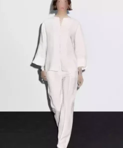 کیمونو 100کتان دکمه دار برند Massimo Dutti کد 1752758826