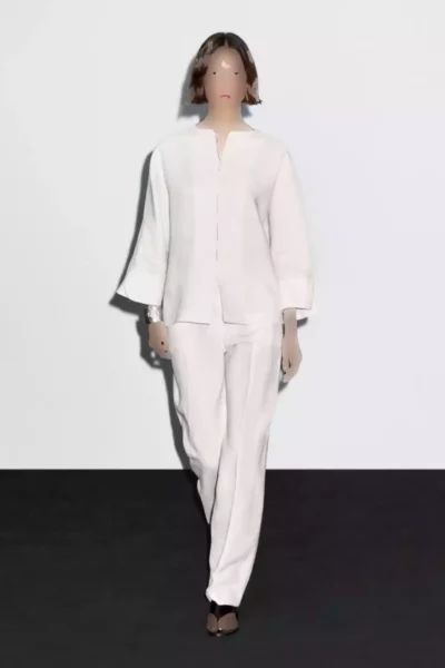 کیمونو 100کتان دکمه دار برند Massimo Dutti کد 1752758826