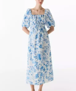 پیراهن پنبه پوپلین برند H&M کد 1752543671