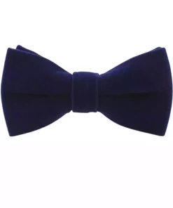 پاپیون مخملی سرمه ای برند Gutiero کد 1755383532