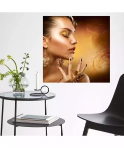 چاپ دیوار مربع طلایی صراف جواهر فروش زنانه برند GülsenArt کد 1755871869