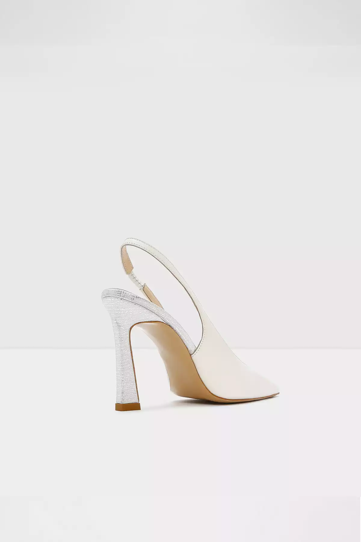 کفش پاشنه بلند پشت سفید روشن زنانه چرم اصل برند Aldo کد 1754169074