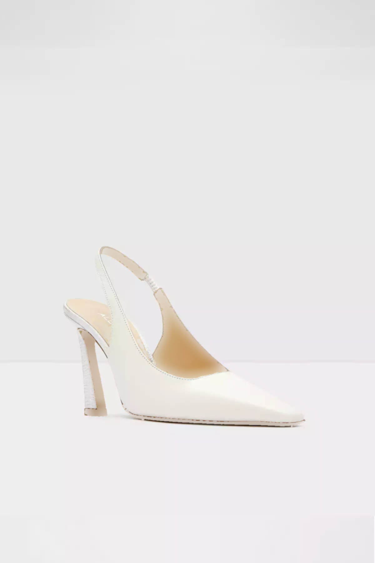 کفش پاشنه بلند پشت سفید روشن زنانه چرم اصل برند Aldo کد 1754169074