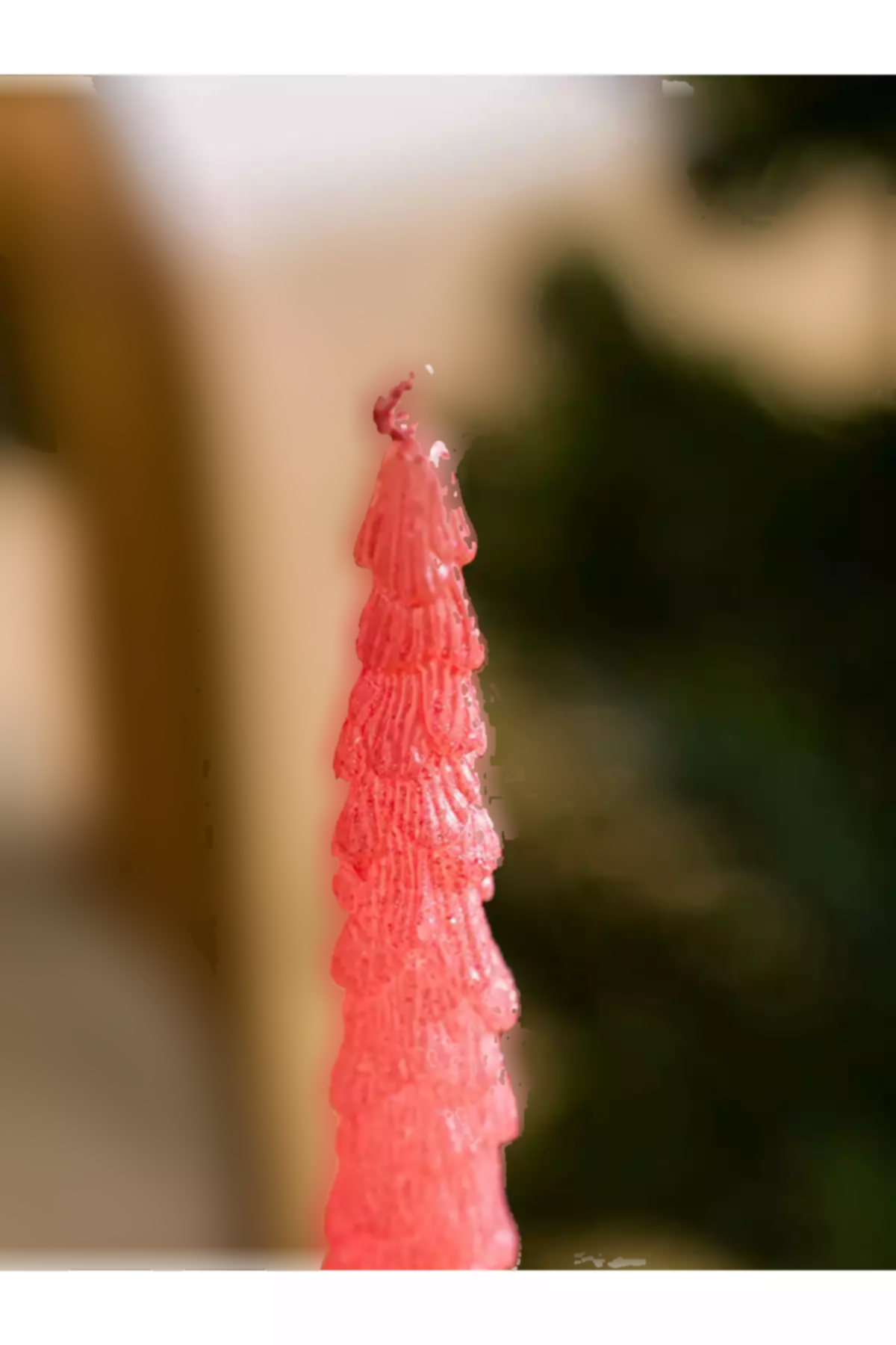 شمع تزئینی درخت خانه شیشه ای شکلدار صورتی 26cm برند LC Waikiki کد 1754465469