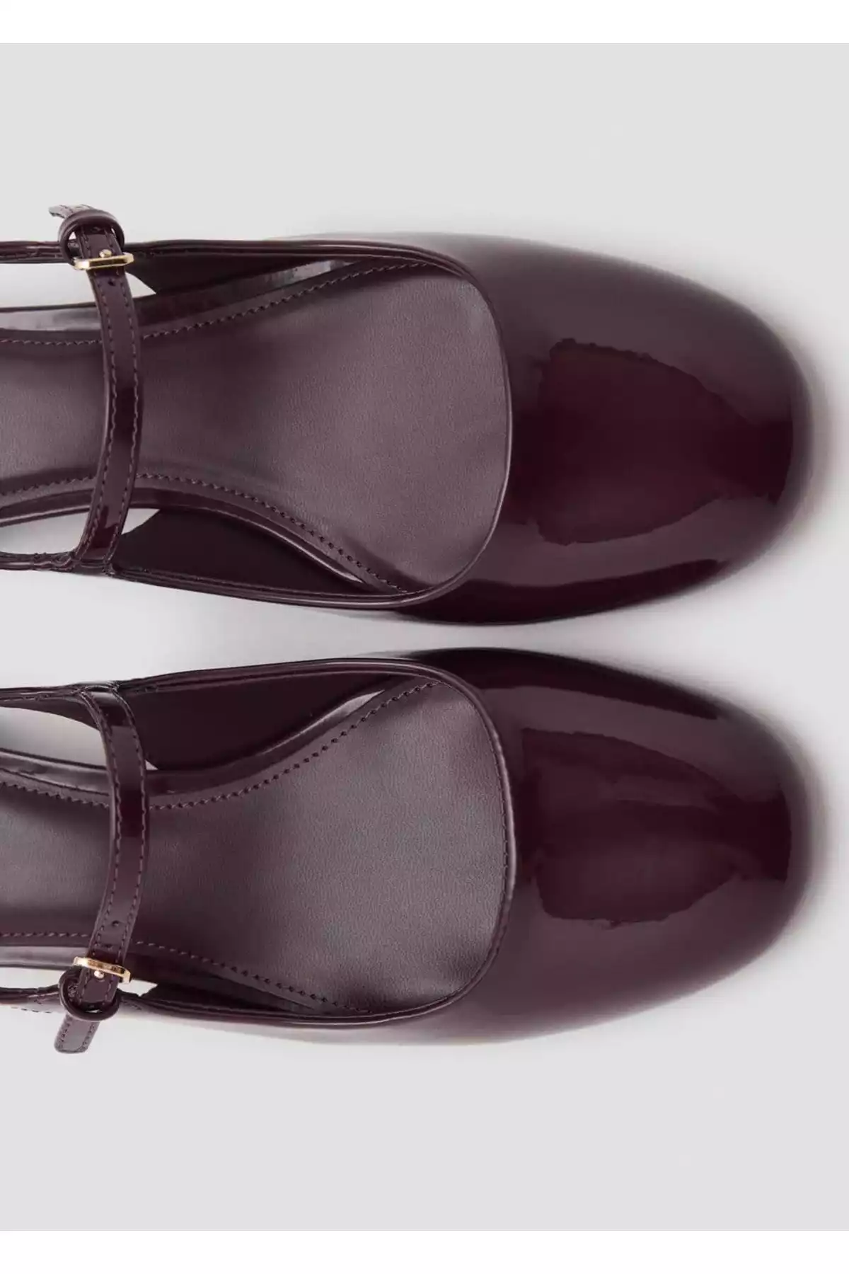 کفش بلوکه پاشنه بلند ورنی برند MANGO کد 1754164887