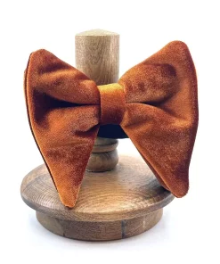 پاپیون ساده مخملی رنگ آجری برند Kravatkolik کد 1756266131