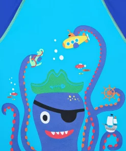 مایو بالا اختاپوس طرح‎دار دزد دریایی پسرانه فیروزه ای برند Penti کد 1754220123