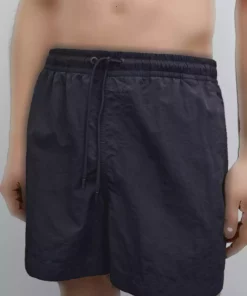 شلوارک ساحلی مدل کوتاه تک رنگ رنگی برند Massimo Dutti کد 1754223663