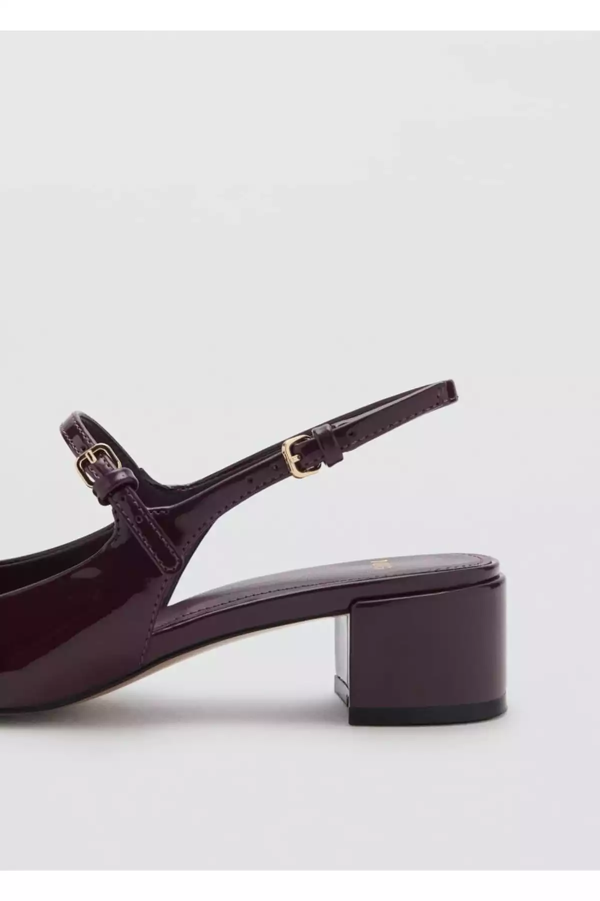 کفش بلوکه پاشنه بلند ورنی برند MANGO کد 1754164887