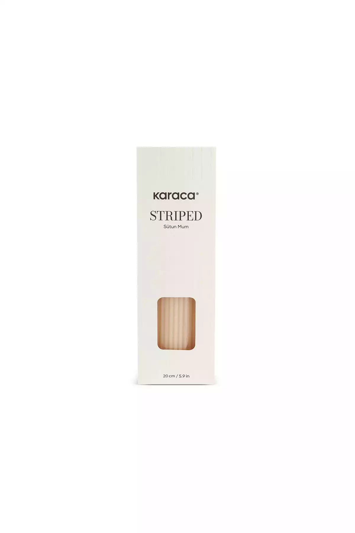 شمع دندانهدار بژ 20cm برند Karaca کد 1754465589