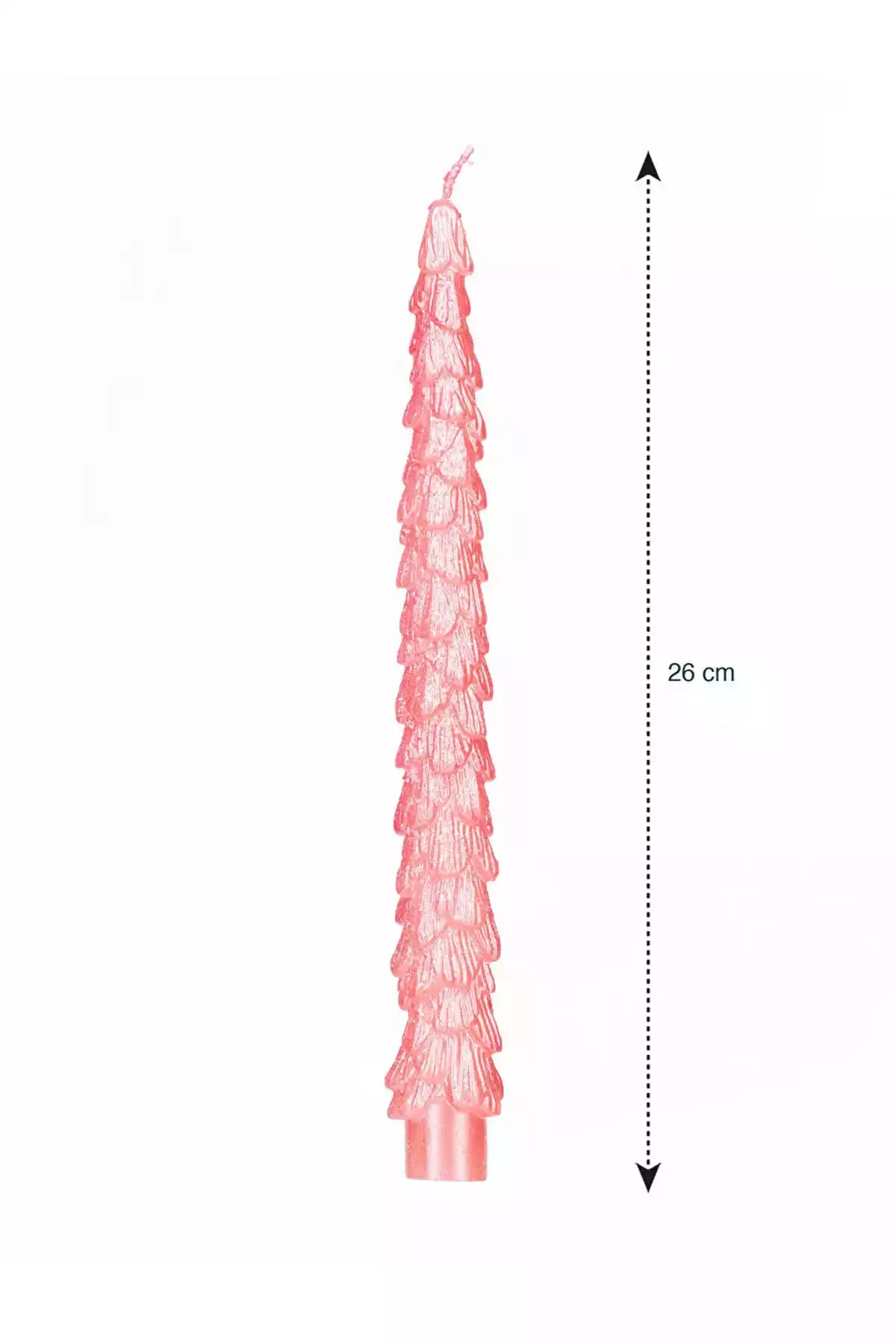 شمع تزئینی درخت خانه شیشه ای شکلدار صورتی 26cm برند LC Waikiki کد 1754465469