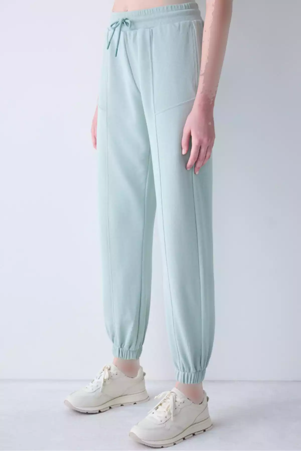 شلوار راحتی دور کمر بلند طرحدار سبز روشن برند Penti کد 1758040867