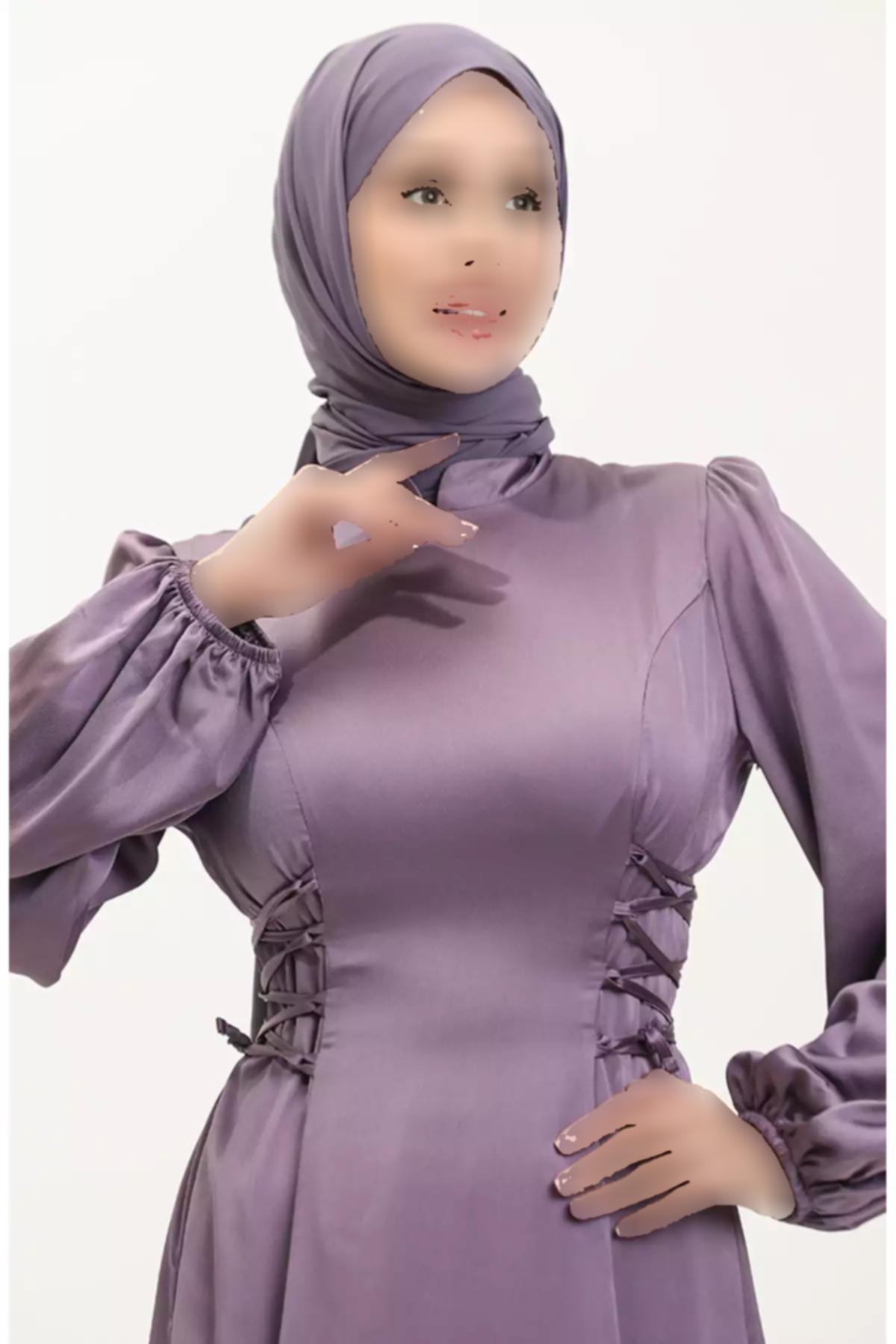 لباس مجلسی گرهدار نیلی برند sefamerve کد 1758127878