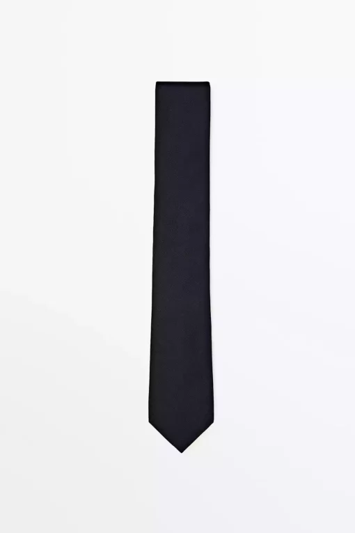 کراوات پنبه ابریشم پیچ و خم برند Massimo Dutti کد 1757274729