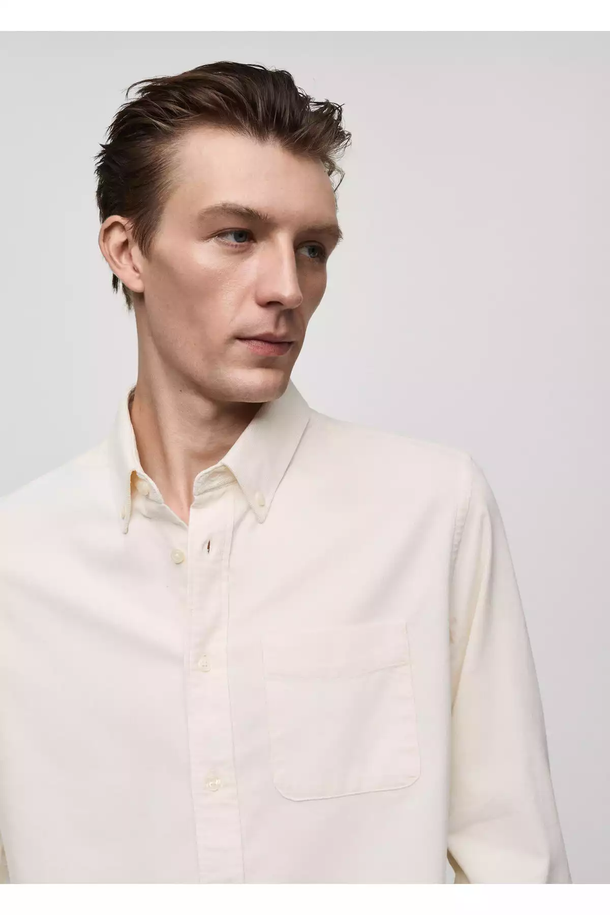 پیراهن سفید مردانه برند MANGO کد 1757752088