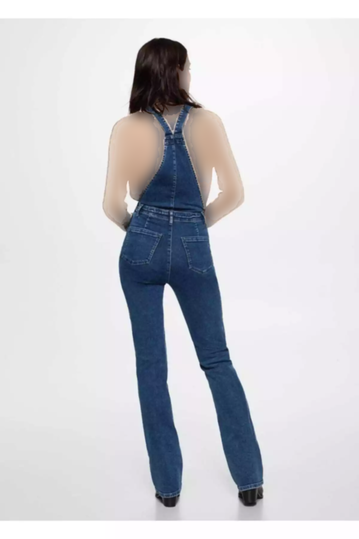 سرهمی بلند جین برند MANGO کد 1757727670