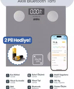 سنج بدن دیجیتالی آب 30 فهرست مطالب جرم روغنی برند Sinbo کد 1757774589