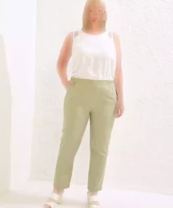 مات سبز شلوار زنانه برند LC Waikiki کد 1757938271
