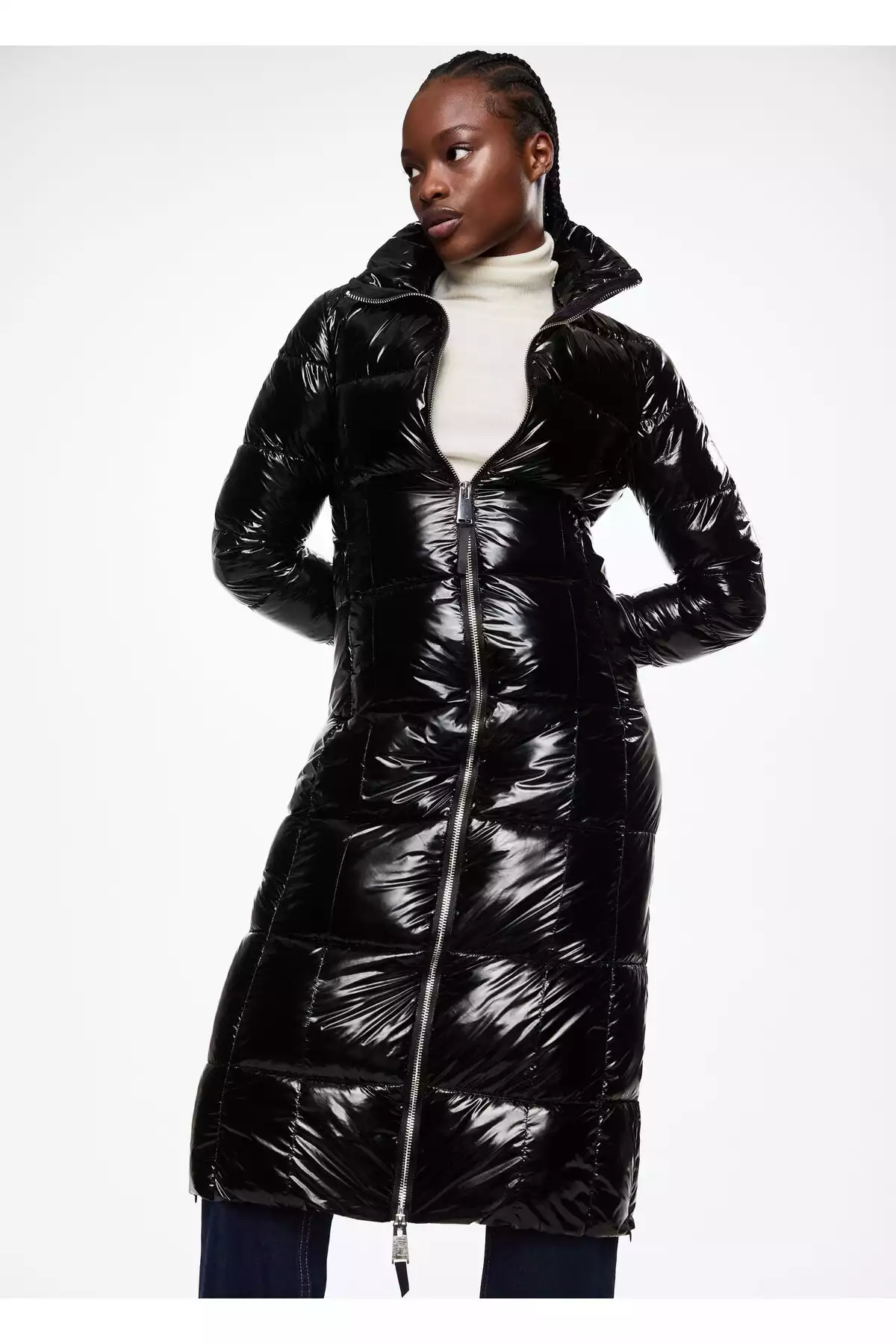 کاپشن زنانه مشکی برند MANGO کد 1757706788