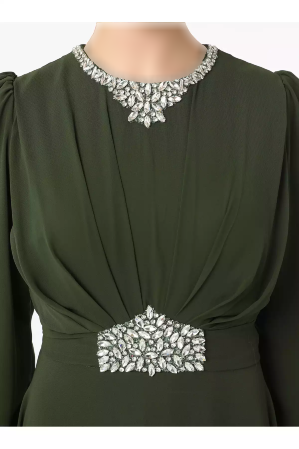 لباس مجلسی پوشیده یشمی برند Refka کد 1758121867