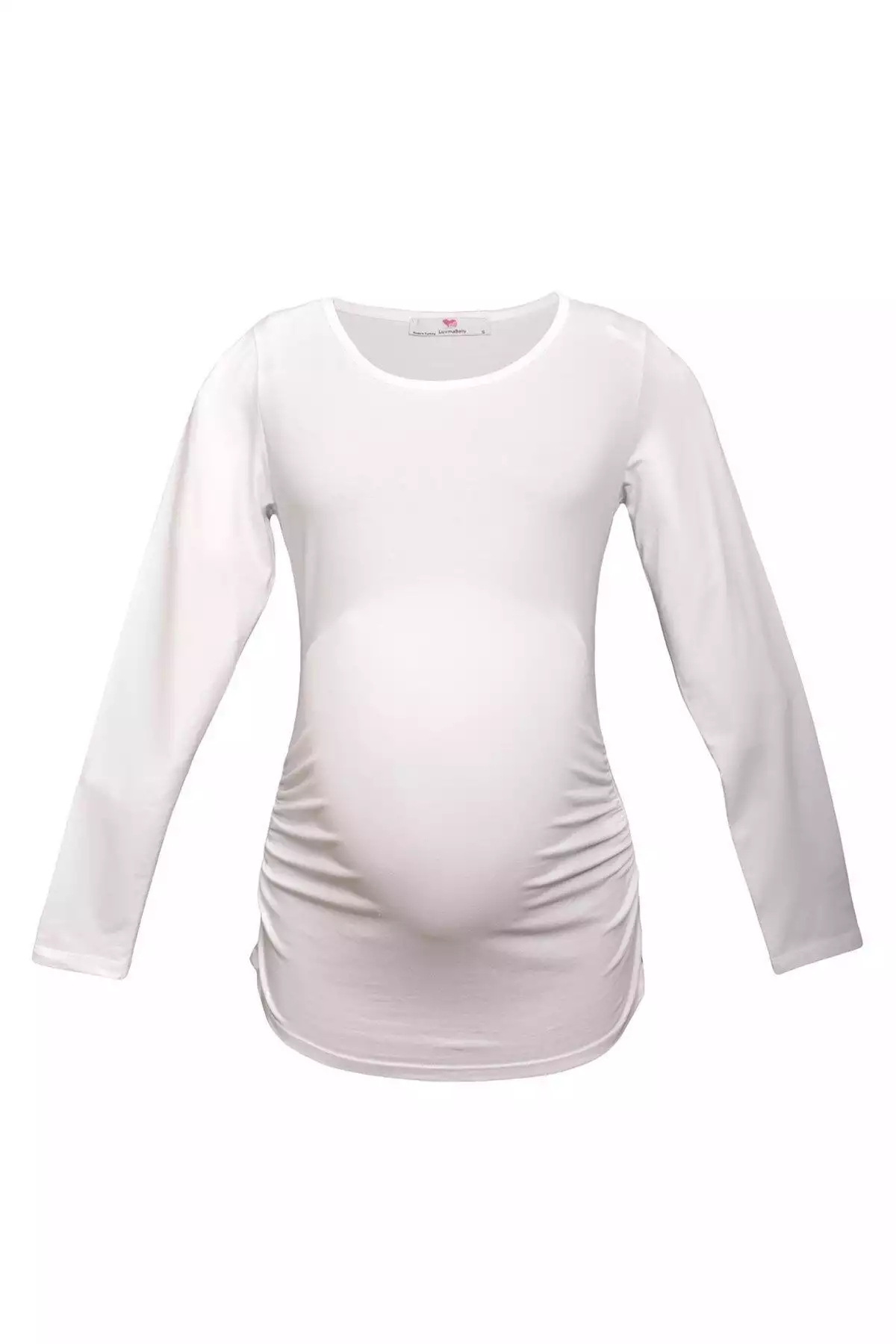 تیشرت بارداری پنبه ای آستین بلند برند Luvmabelly کد 1758474784