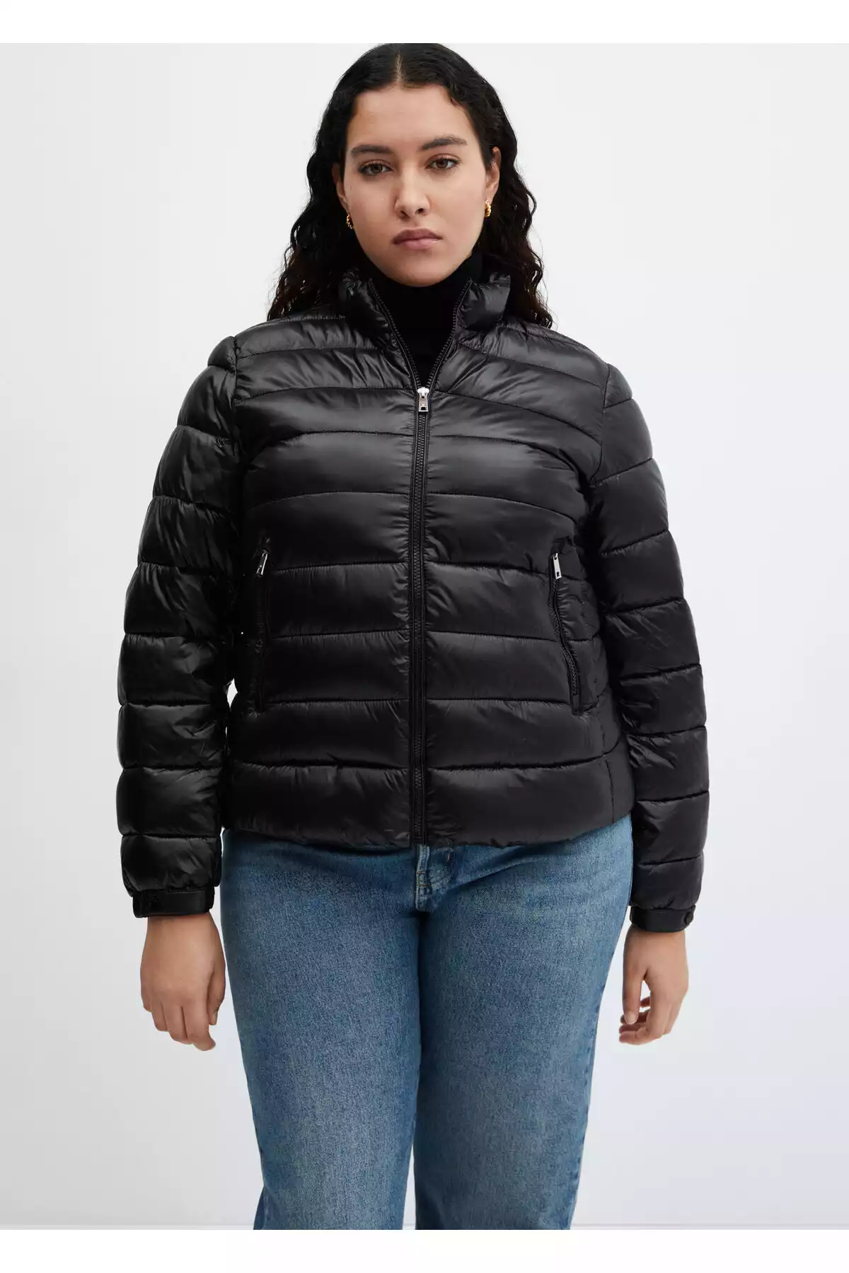 کاپشن مشکی زنانه برند MANGO کد 1757704930