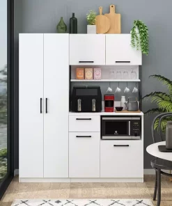 کابینت انبار 4طبقه دار سفید چند کاربردی سرخ کن هوا اروین برند Avmpark کد 1758361266
