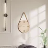 ساعت دیواری تزئینی چوب بند‎دار چرم برند acargrafik کد 1758139932
