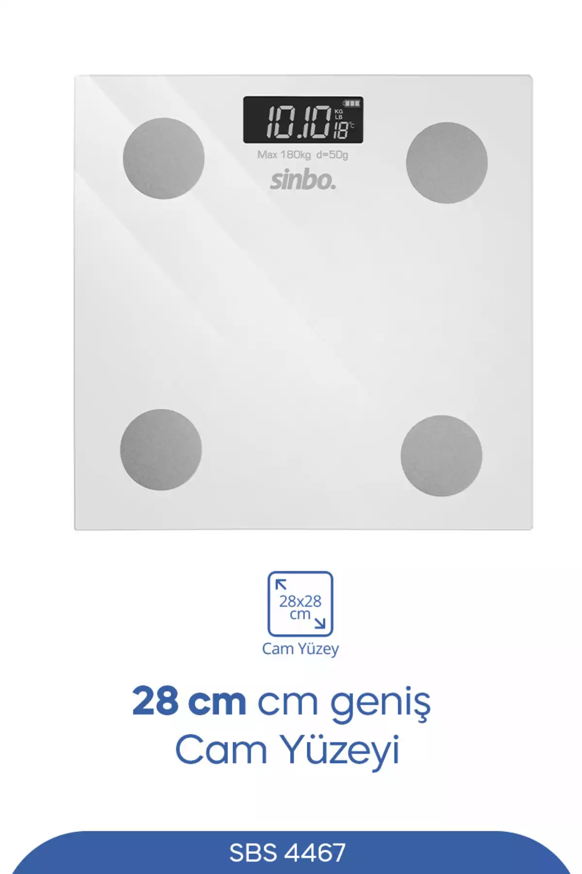 سنج بدن دیجیتالی آب فهرست مطالب جرم روغنی 28cm برند Sinbo کد 1757774590