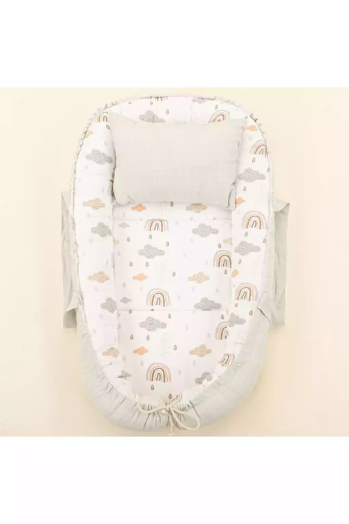 کریر muslin دو طرفه رنگین کمان سبز روشن بالشت برند Yunikobaby کد 1757079670