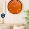 ساعت دیواری نارنجی یکدست 36cm برند HOMİNG کد 1758131467