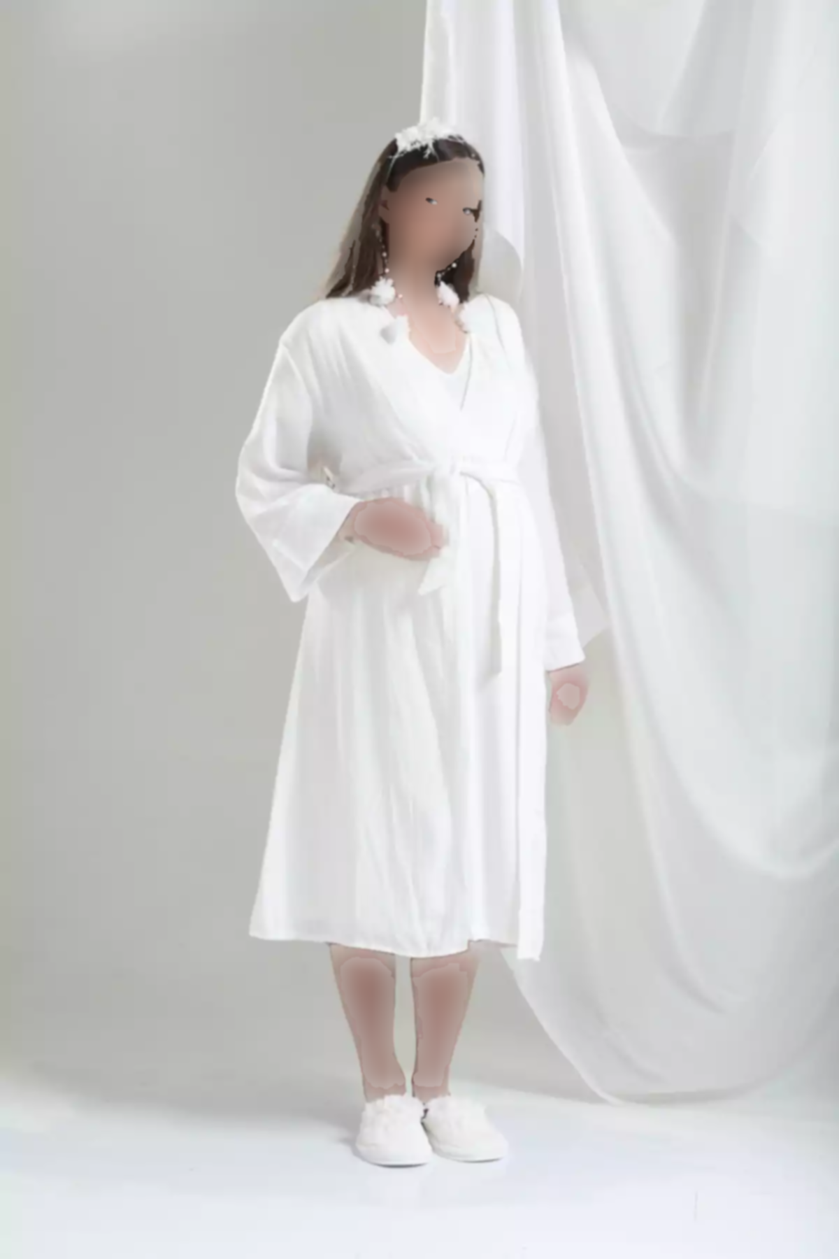 ست سرهمی بارداری طراحی شیری لباس شب-لباس صبح توبا زنانه برند LOHOUSE کد 1758055268