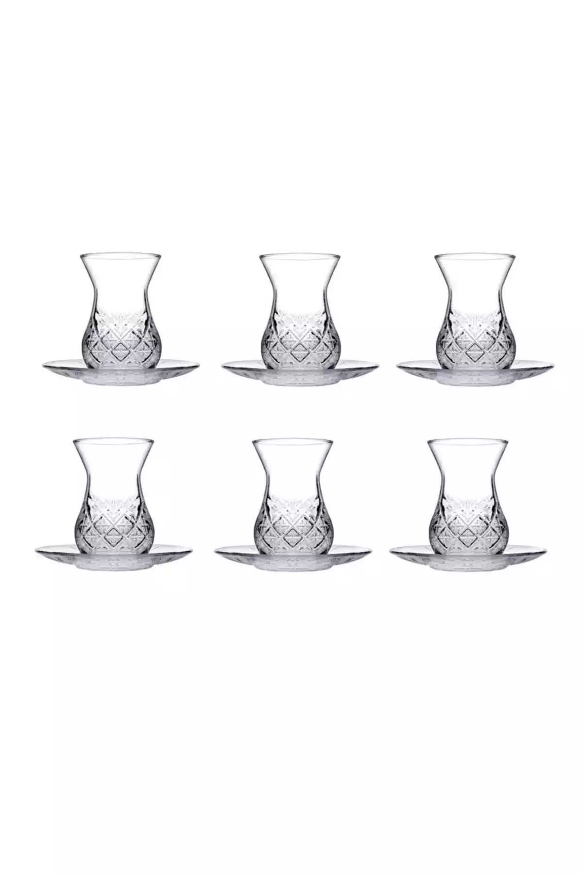 ست لیوان برش کریستال چای 12تکه برند Paşabahçe کد 1758303668