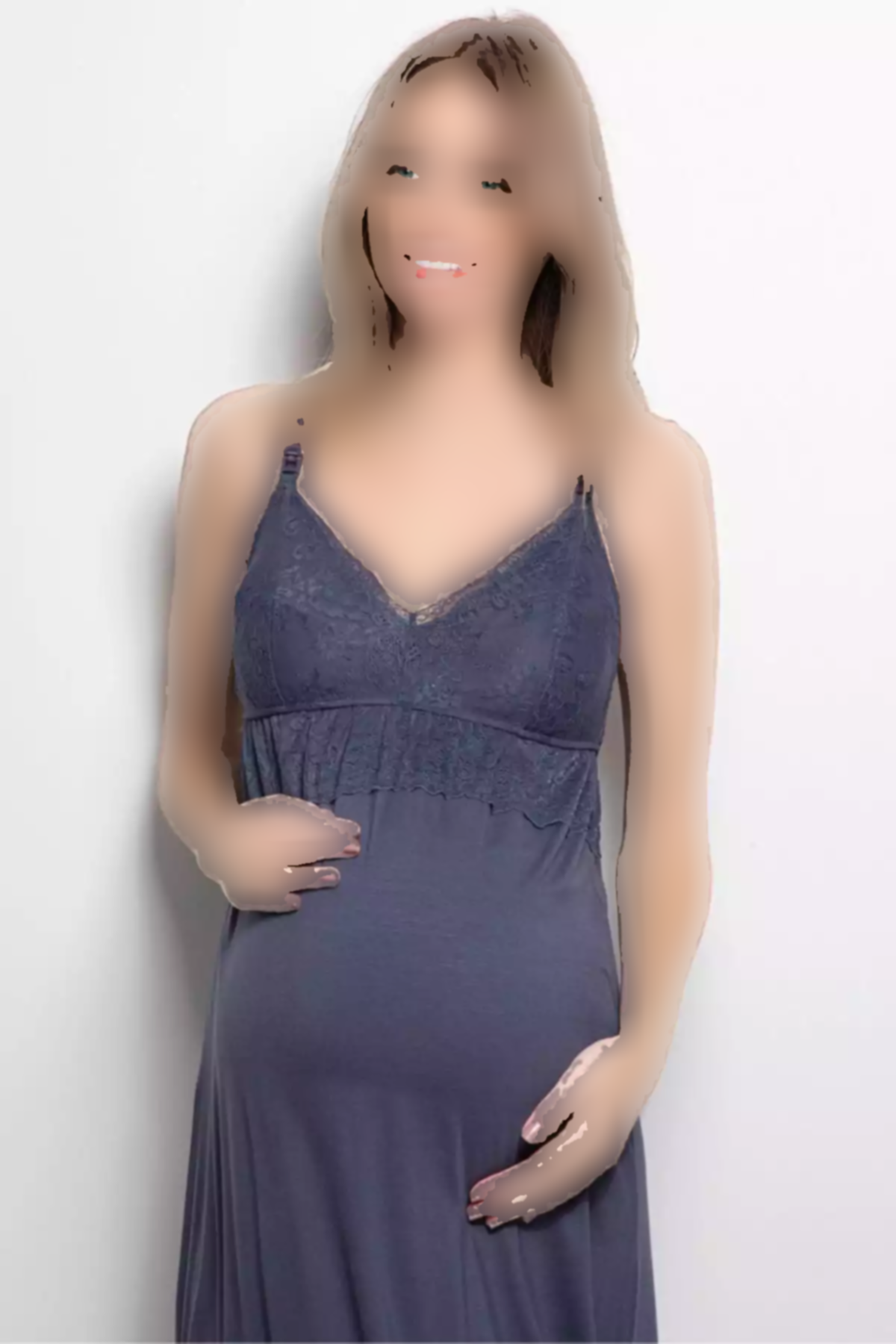 لباس شب ابریشم مصنوعی 940 / بارداری 6 برند MONAMİSE کد 1758057665