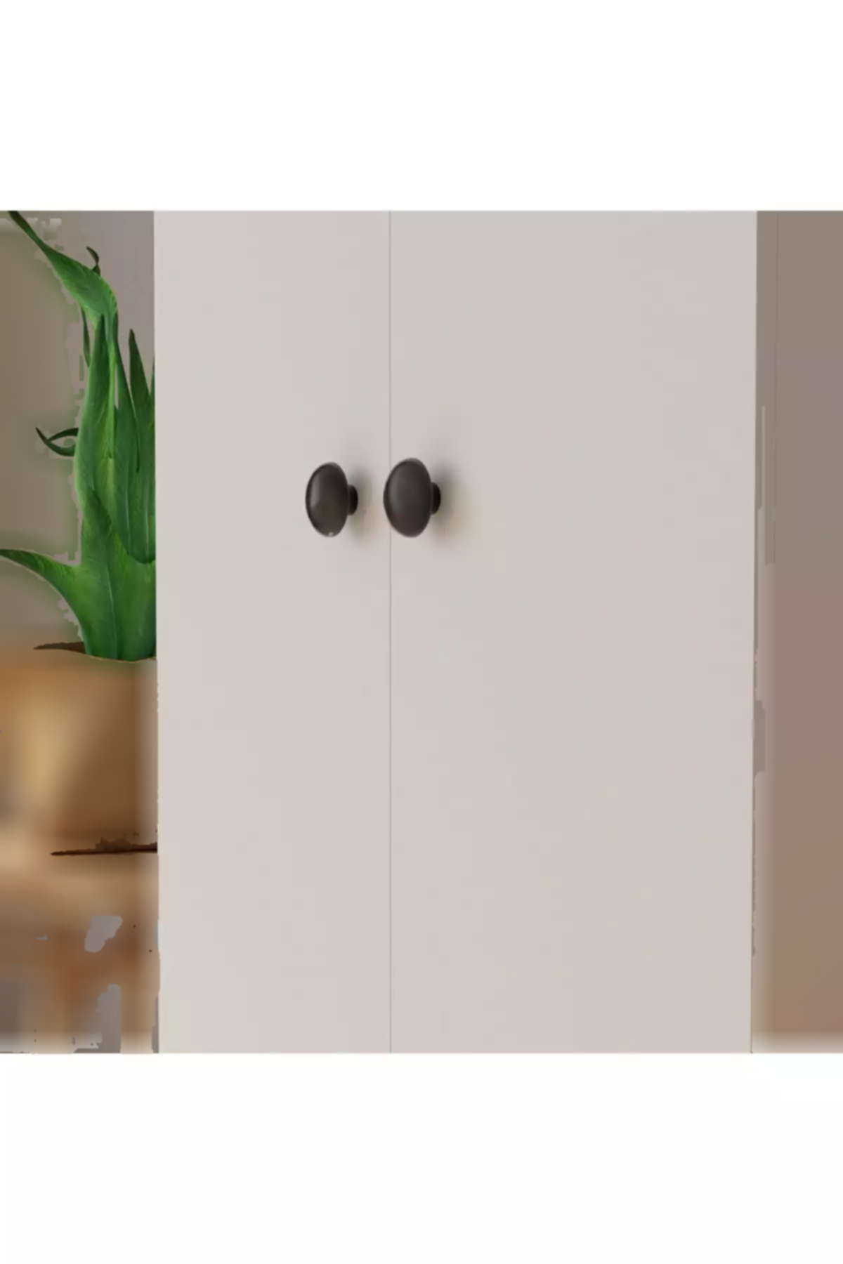 کابینت حمام آشپزخانه 5طبقه دار 2دربدار سفید چند کاربردی برند İMBAŞ کد 1758001265