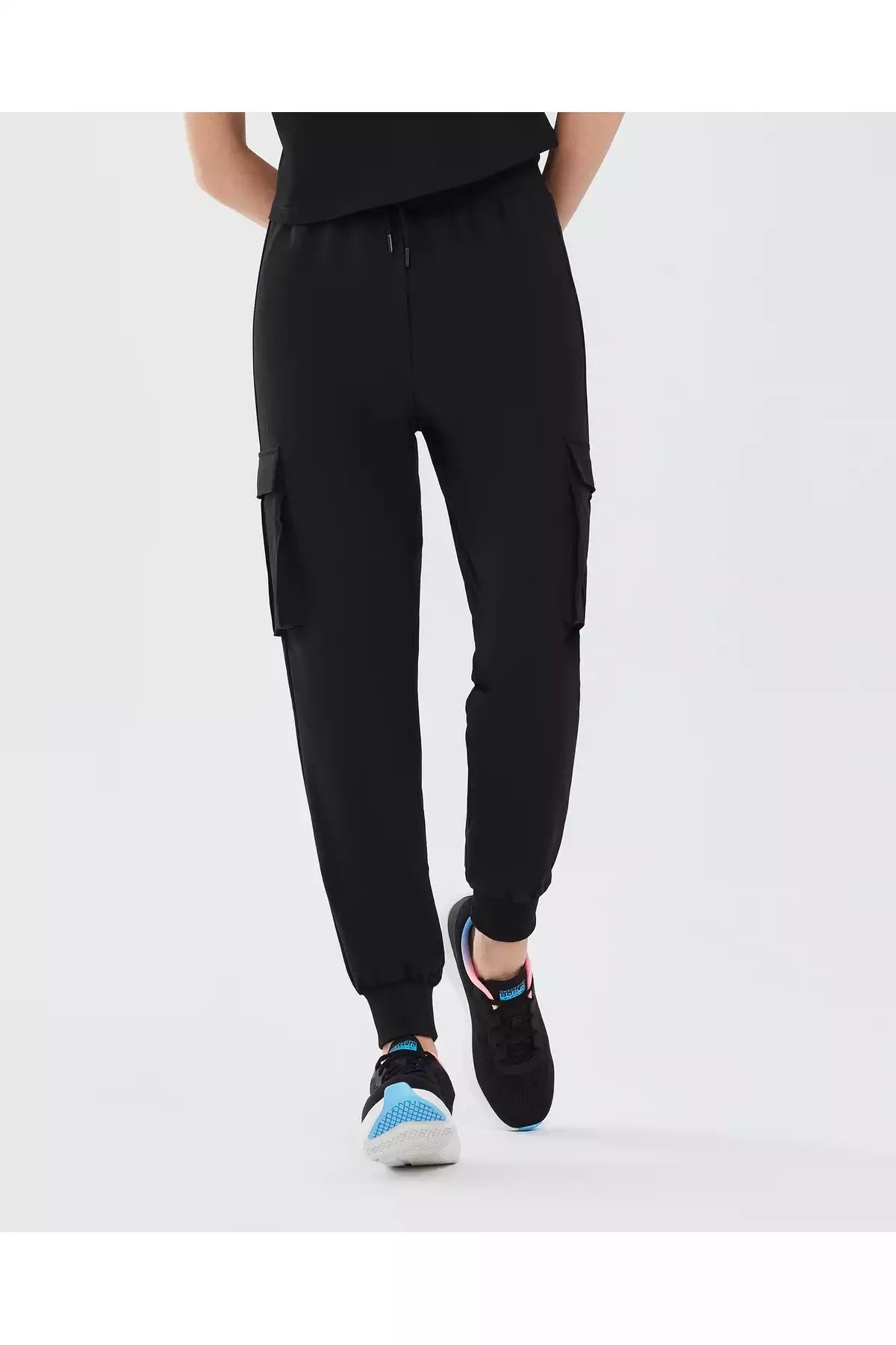 شلوار راحتی میکرو جاگر مشکی زنانه بافته شده برند Skechers کد 1758033663