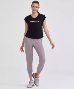 شلوار راحتی روزانه میکرو جاگر صورتی زنانه برند Skechers کد 1757206688