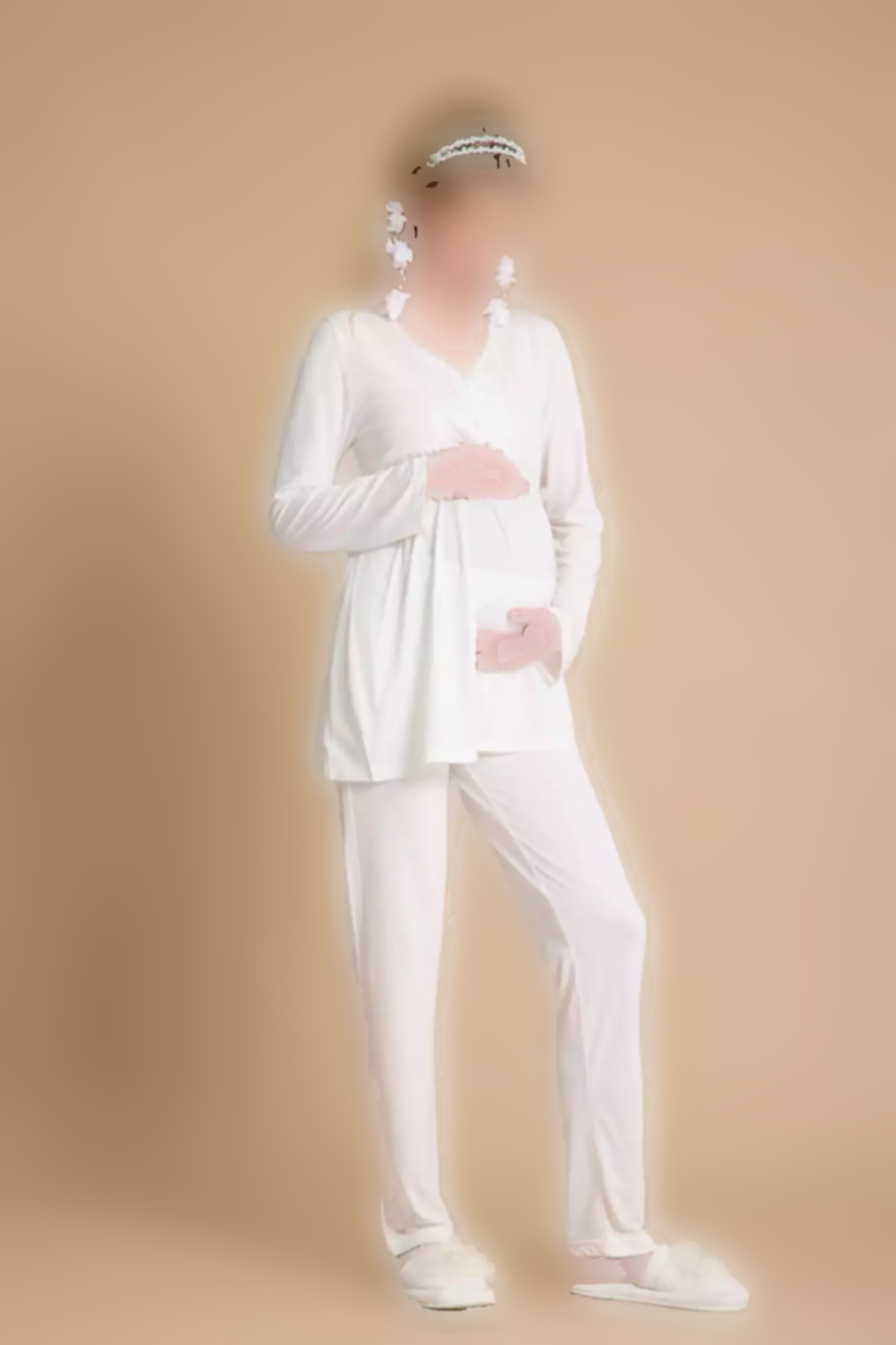 ست ظریف طرح توری بارداری دره برند Effortt کد 1757759168