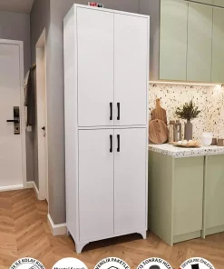کابینت کمد آشپزخانه حمام 6قسمته 4تاشو سفید چند کاربردی برند Bofigo کد 1758357665