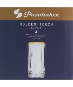 جعبهدار لیوان طلاکاری شده 520015اصلی. 4500 بلند طلایی برند Paşabahçe کد 1758238331