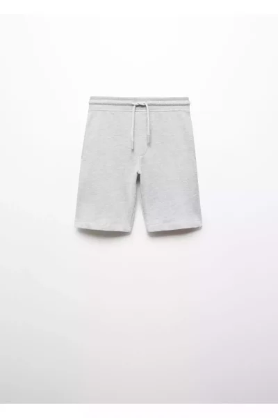 شلوارک فلزی پسرانه طوسی برند MANGO کد 1758249731