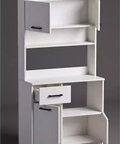 کابینت گوشه ای سفید قهوه برند Moonlife کد 1757972526
